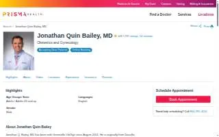 Jonathan Quin Bailey, MD website