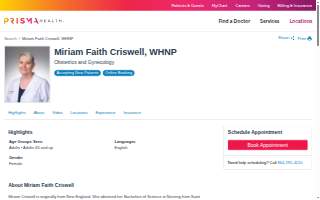 Miriam Faith Criswell, WHNP