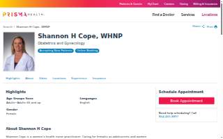 Shannon H Cope, WHNP