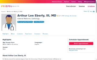 Arthur Lee Eberly, III, MD