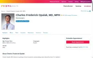 Charles Frederick Opalak, MD website
