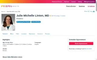 Julie Michelle Linton, MD website