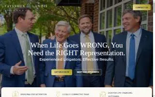 Fayssoux & Landis Attorneys at Law, P.A. website