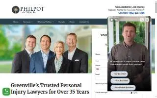 Philpot Law Firm, PA website