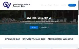 Quail Valley Swim & Racquet website