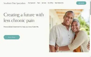Southern Pain Specialists website
