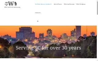 White Law Firm & White Land Surveying website
