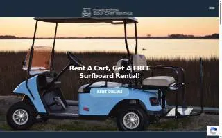 Charleston Golf Cart Rental website