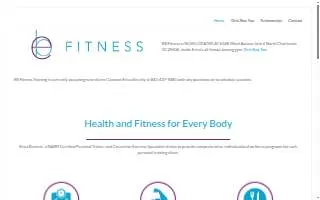 EB Fitness Training website