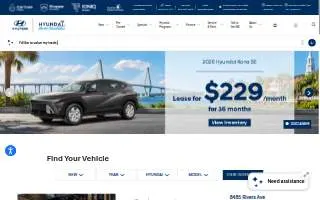 Hyundai of North Charleston website