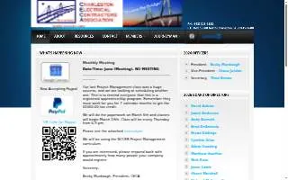Charleston Electrical Contractors Association website