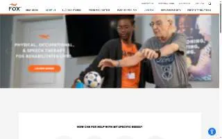 Fox Rehabilitation website