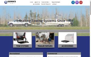 Corbin's Hitch Shop & Manufacturing Services website