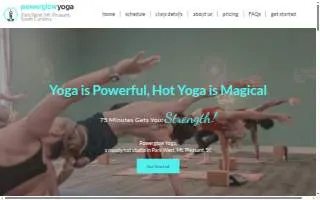 Powerglow Yoga website