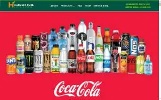 Harvest Pure website