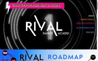 Rival Dance Academy website