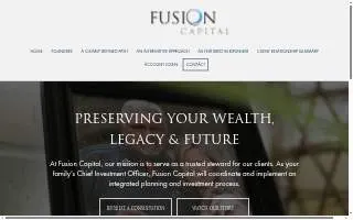 Fusion Capital website