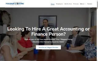 Fulcrum Staffing, LLC website