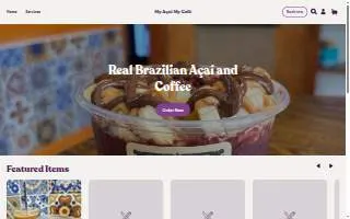 My A�a� My Caf� website