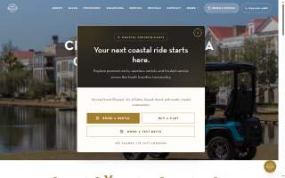 Coastal Cruising Carts website
