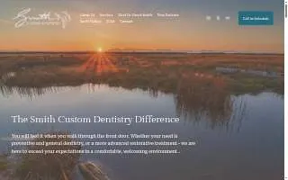 Smith Custom Dentistry website