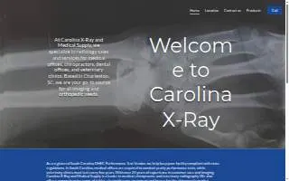 Carolina X-Ray & Medical Supply website