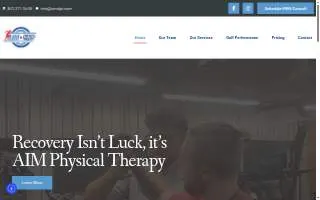 AIM Physical Therapy website