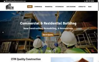 CFM Quality Construction, LLC website