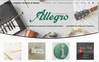 Allegro Charter School of Music website