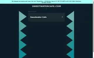 Sweetwater Cafe of Charleston website