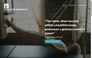 The Loft Pilates Center website