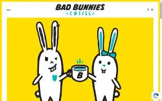 Bad Bunnies Coffee website