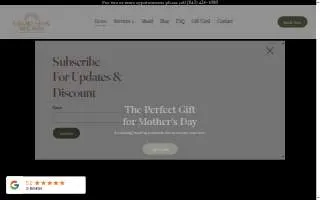 Charleston Head Spa website