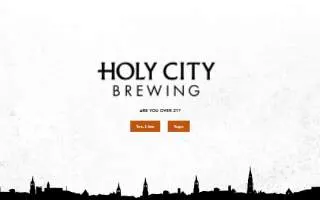 Holy City Brewing website