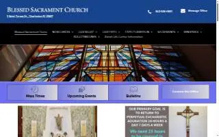 Blessed Sacrament Catholic Church website