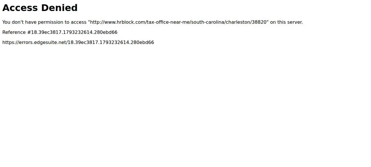 H&R Block of Charleston website