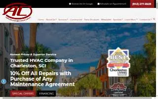 AC Heating and Air Conditioning Services website
