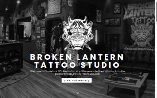 Broken Lantern Tattoo website
