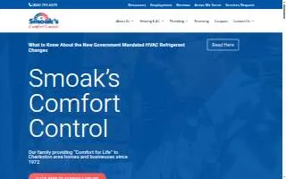 Smoak's Comfort Control website