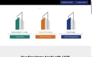 J.H.W. Enterprises Property Management, Inc. website