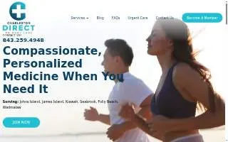 Charleston Direct Primary Care website