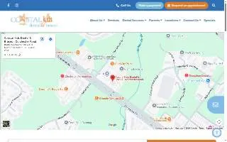 Coastal Kids Dental & Braces - Dorchester Road website