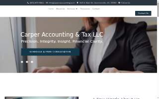Carper Accounting & Tax LLC, DBA John Couch Income Tax Services website