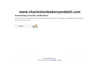 Charleston Bakery & Delicatessen website