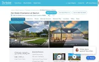 Del Webb Charleston at Nexton- 55+ Retirement Community website