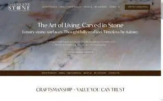 Highland Stone Countertops website