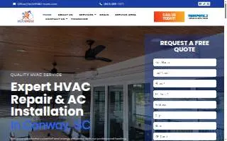 Tech Service Heating/Cooling & Spray Foam website