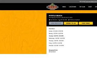 Texas Roadhouse of Murrells Inlet website