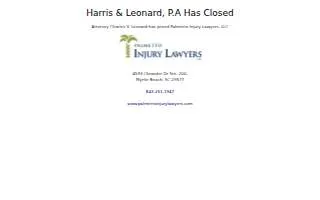 Harris and Leonard, P.A. website