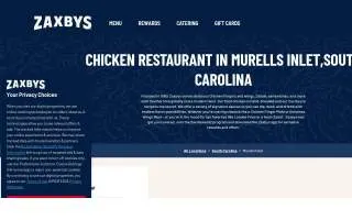 Zaxby's Chicken Fingers & Buffalo Wings of Murrells Inlet website
